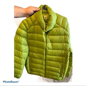 JCP Lime Green Puffer Jacket Women’s XL